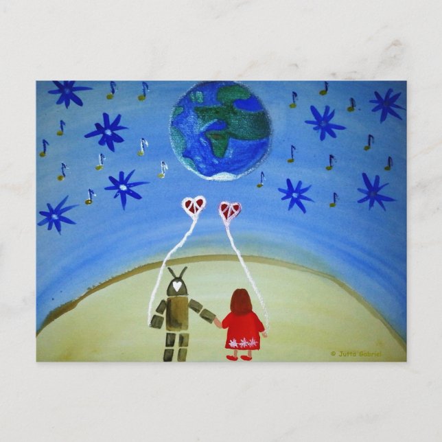 Carte Postale ...En d'autres termes...art de Jutta Gabriel... (Devant)