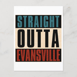Carte Postale En direction directe de Evansville Indiana IN