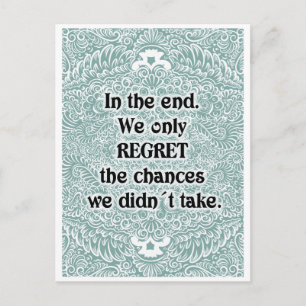 Carte Postale En fin de compte - Citation positive
