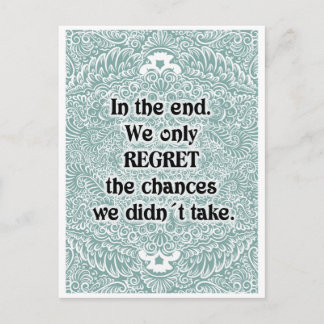 Carte Postale En fin de compte - Citation positive