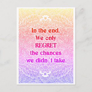 Carte Postale En fin de compte - Citation positive