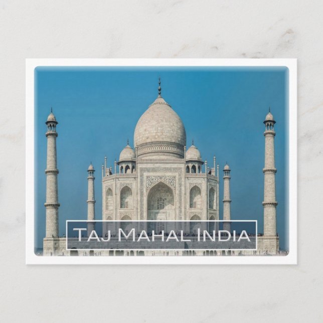Carte Postale EN Inde - Le Taj Mahal - (Devant)