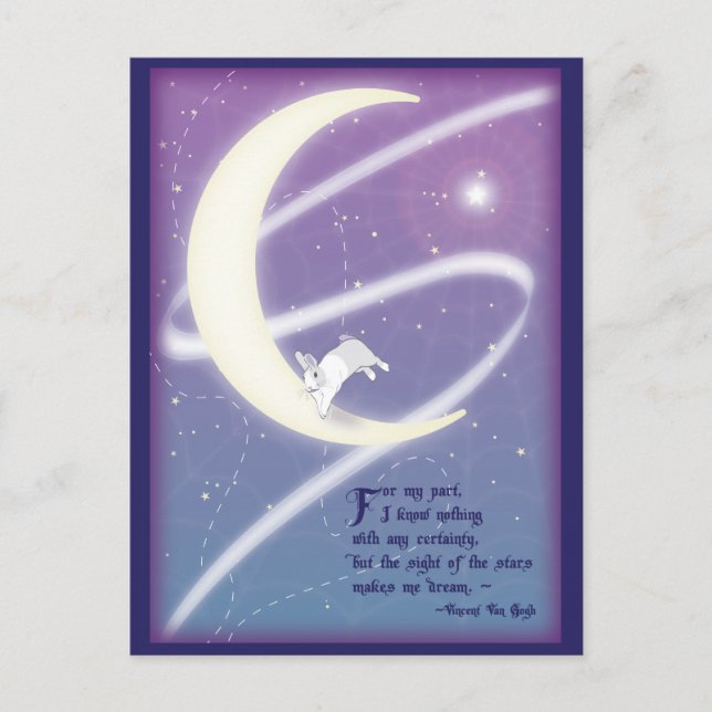 CARTE POSTALE EN JEU DANS LES COSMOS (Devant)