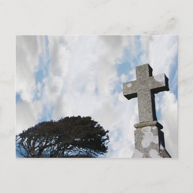 carte postale en pierre céleste (Devant)