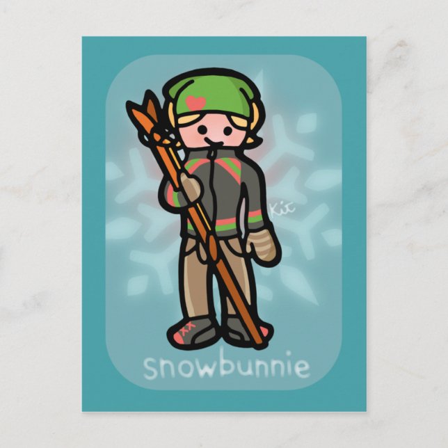 carte postale en poudre. (Devant)