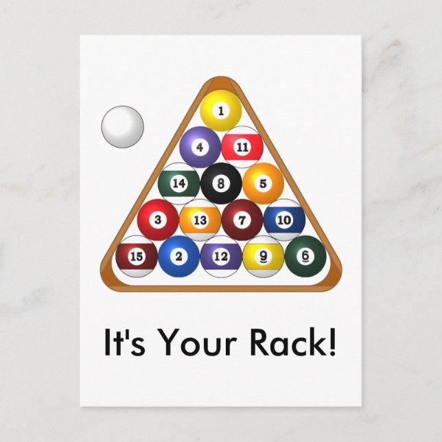 Carte postale en rack à 8 billes (Devant)