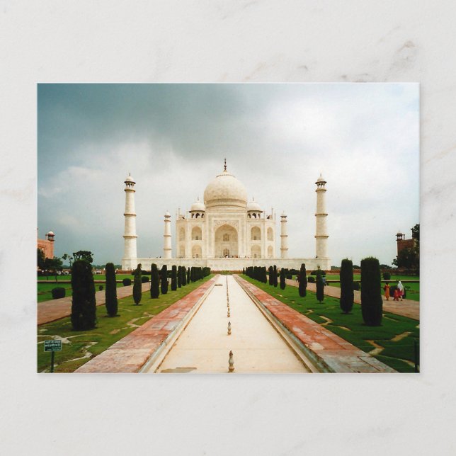 Carte postale En route pour Taj Mahal, Agra, Inde (Devant)