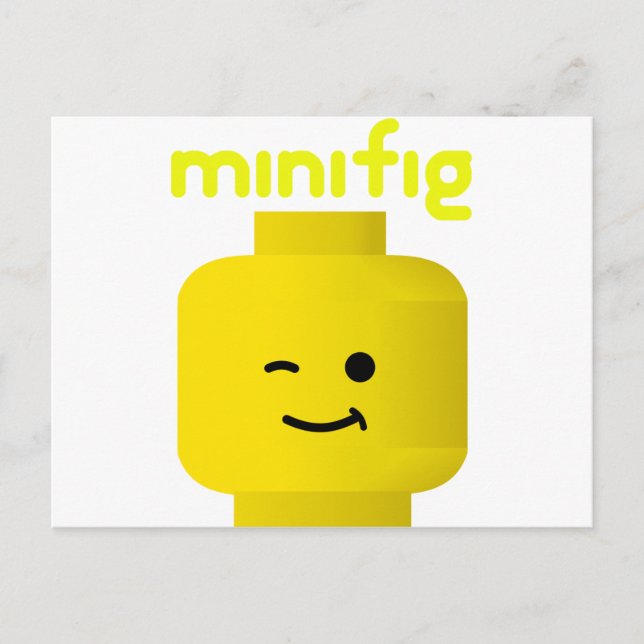 CARTE POSTALE EN-TÊTE DE MINIFIG (Devant)