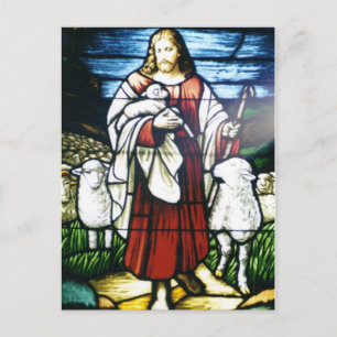 Carte postale en verre