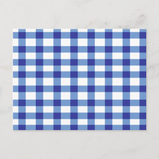 Carte Postale En vichy bleu