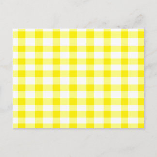 Carte Postale En vichy jaune