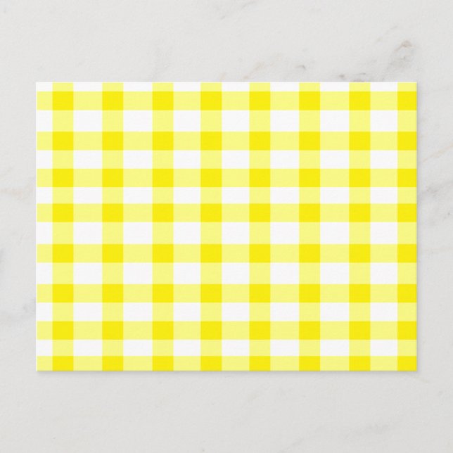 Carte Postale En vichy jaune (Devant)