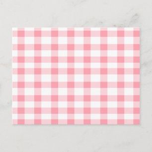 Carte Postale En vichy rose