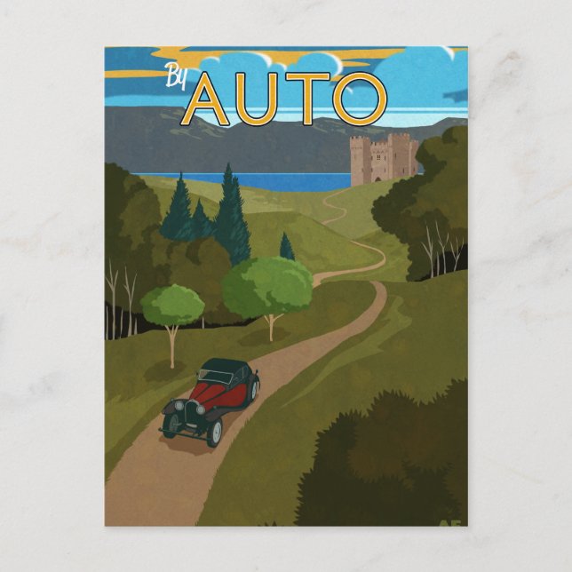 Carte Postale En voiture (Devant)