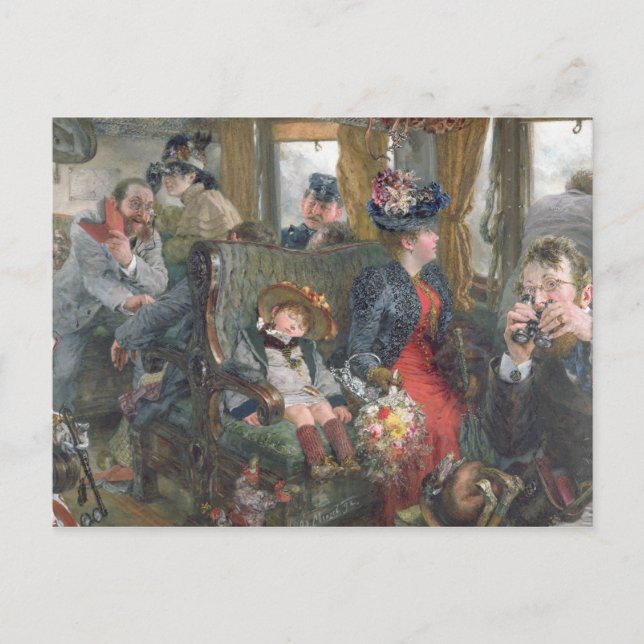 Carte Postale En voyage dans la belle campagne, 1892 (Devant)