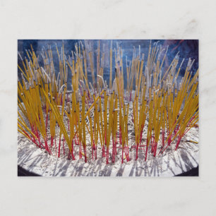 Carte Postale Encens dans un temple - Zhongdian, Yunnan, Chine