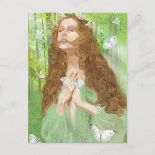 Carte Postale Enchantement (nymphe) (Devant)