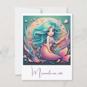 CARTE POSTALE " ENCHANTEURS SOUS-MARINS "