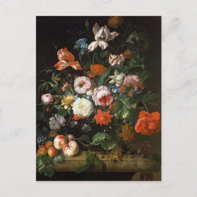 Carte Postale Encore la vie avec des fleurs (Devant)
