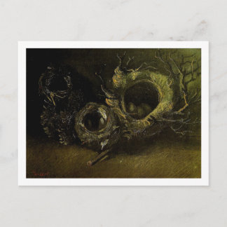 Carte Postale Encore Vie Trois nids d'oiseaux Van Gogh Fine Art