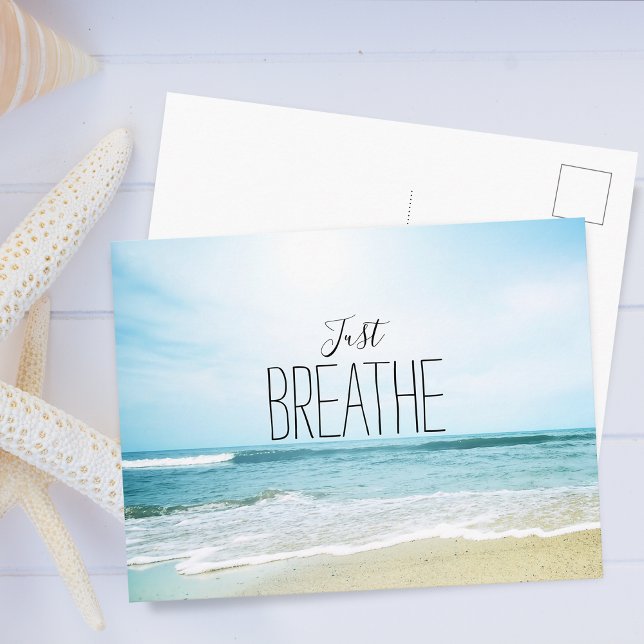 Carte Postale Encouragement Just Breathe at the Beach (Encouragement Just Breathe at the Beach Postcard)