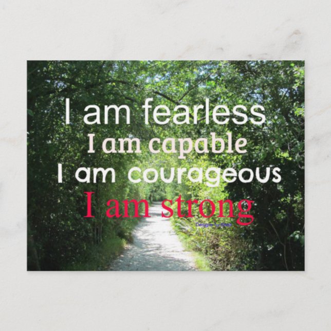 Carte Postale Encouragement Motivationnelle (Devant)