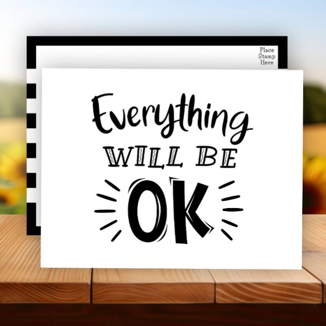 Carte Postale Encouragement, Pensées pour toi Amitié (Créateur téléchargé)