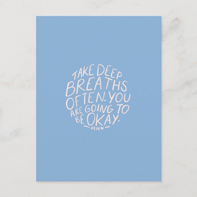 Carte Postale Encourager les citations pour les femmes (Devant)