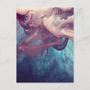 Carte Postale Encre dans l'eau Photographie Abstraite
