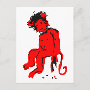 Carte Postale encre de singe