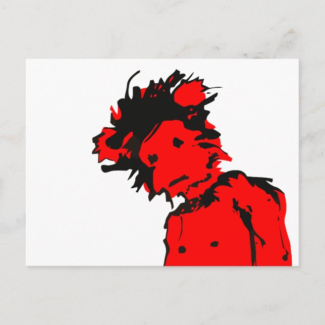 Carte Postale encre de singe émo (Devant)