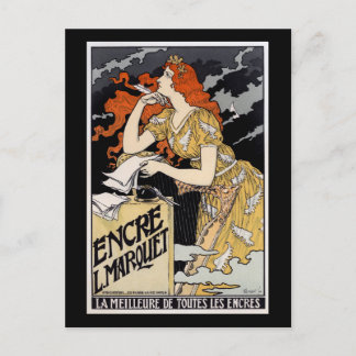 Carte Postale Encre L. Marquet, Eugène Grasset