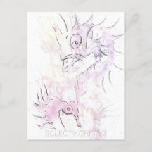 Carte postale Encre magique