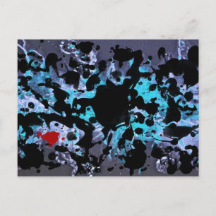 Carte Postale ENCRE NOIRE plaque jaune