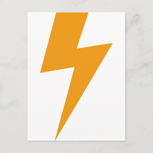 Carte Postale Énergie de Tonnerre Imprimé Jaune (Devant)