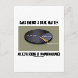 Carte Postale Énergie noire et matière noire Expressions Ignoran