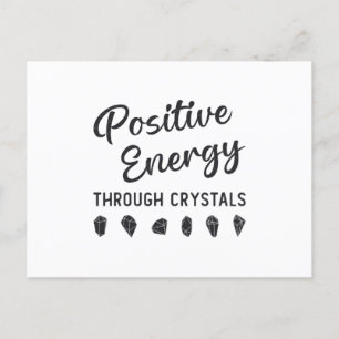 Carte Postale Energie Positive Crystal À Travers Crystals Healer