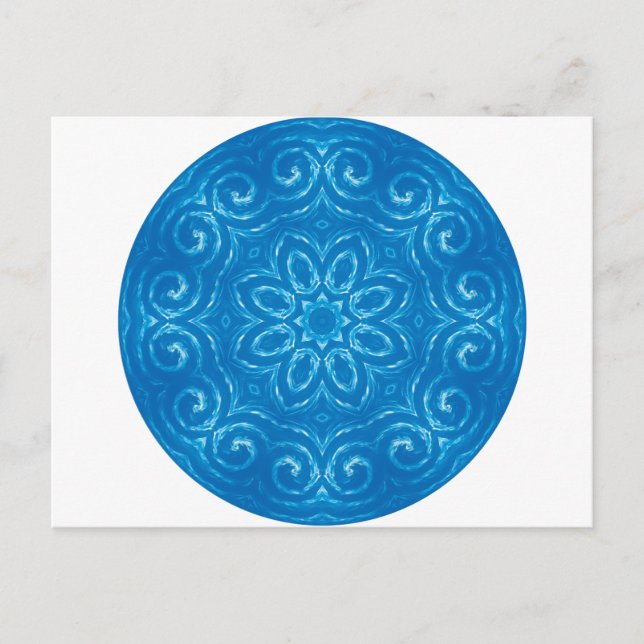 Carte Postale Energy Mandala - Bleu (Devant)