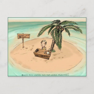 Carte Postale Enfance Entreprepneur Funny Dons de caricature et 