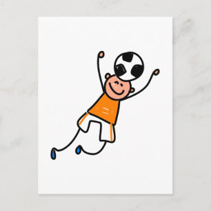 Carte Postale Enfant de football