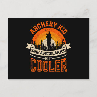 Carte Postale Enfant de tir à l'arc drôle arc et flèche enfants