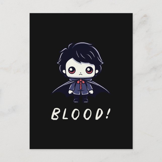 Carte Postale Enfant Vampire (Devant)