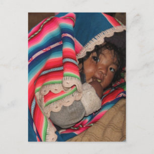 Carte Postale Enfants d'Amérique du Sud, Enfant d'Amérique du Su