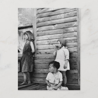 Carte Postale Enfants dans la pauvreté : Années 1930