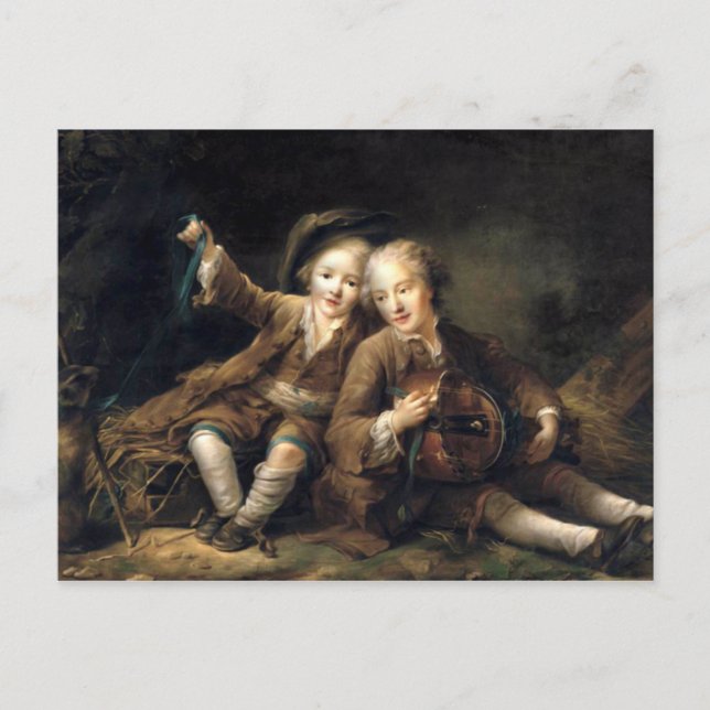 Carte Postale Enfants de Duc de Bouillon - Francois Drouais (Devant)
