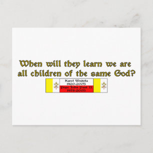 Carte Postale Enfants du même Dieu 1