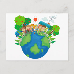 Carte Postale Enfants du monde entier