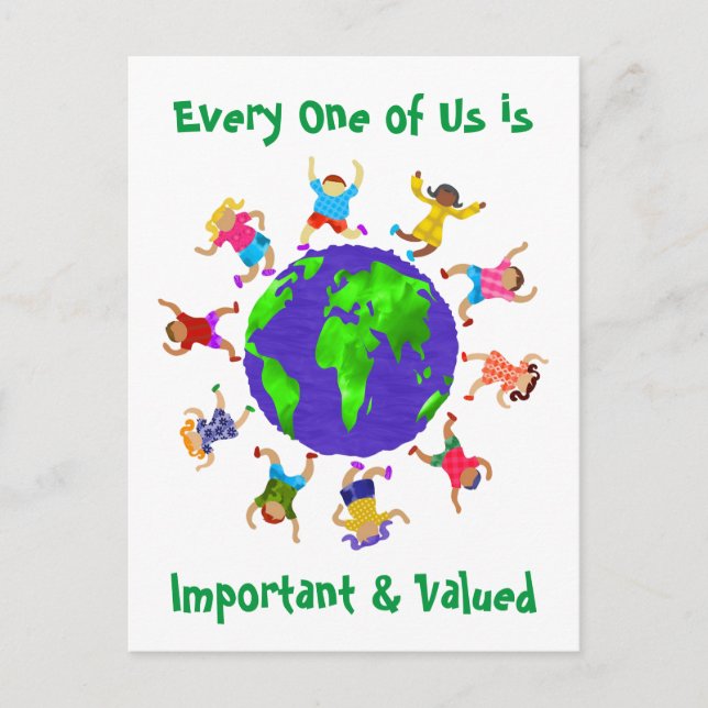 Carte Postale Enfants importants et précieux (Devant)