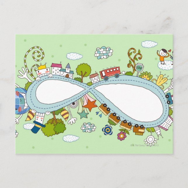 Carte Postale Enfants Jouant 2 (Devant)