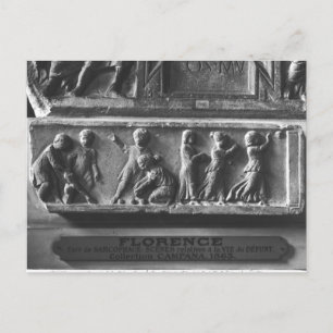 Carte Postale Enfants jouant aux jeux de balle, fragment